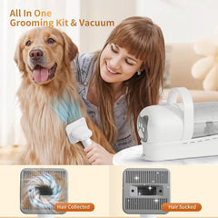 Furvia Pet Grooming Kit — Vacuum 7‑in‑1 for Dogs & Cats