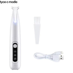 Professional Pet Grooming Trimmer – LED Light & Low Noise