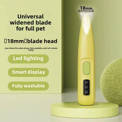 Professional Pet Grooming Trimmer – LED Light & Low Noise