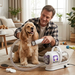 Dorihon Pet Grooming Kit — Vacuum 7‑in‑1 for Dogs & Cats
