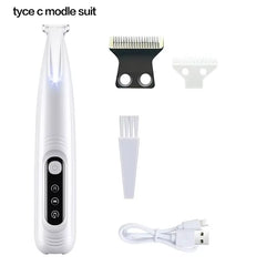 Professional Pet Grooming Trimmer – LED Light & Low Noise