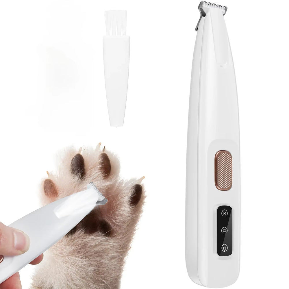 Professional Pet Grooming Trimmer – LED Light & Low Noise