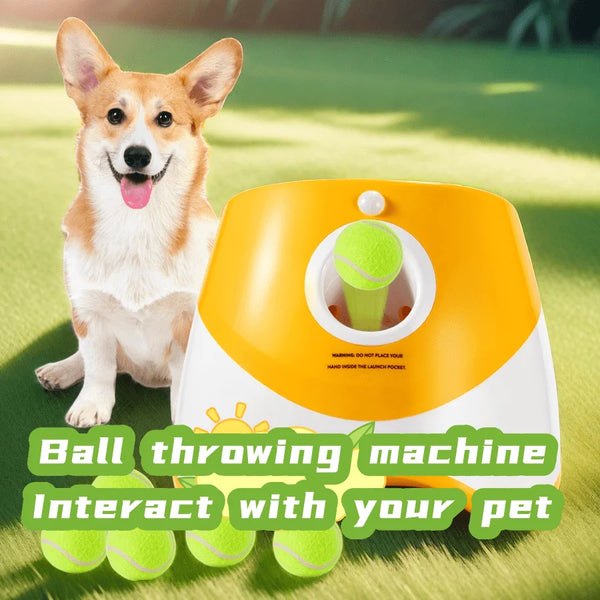 Automatic Dog Ball Launcher – Interactive Tennis Toy