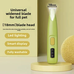 Professional Pet Grooming Trimmer – LED Light & Low Noise